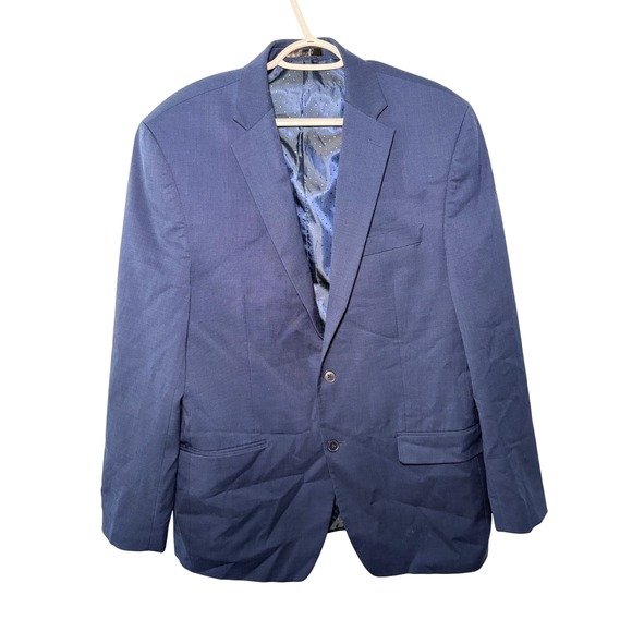 Michael Strahan Collection Other - Michael Strahan Collection Men Navy Wool‎ Blend Suit Blazer Jacket 42L Business